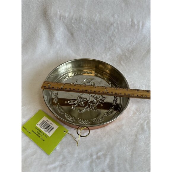 Vintage Cooper Tin Jello Mold Decor Flowers Floral Korea ODI Pfaltzgraff - Picture 4 of 9